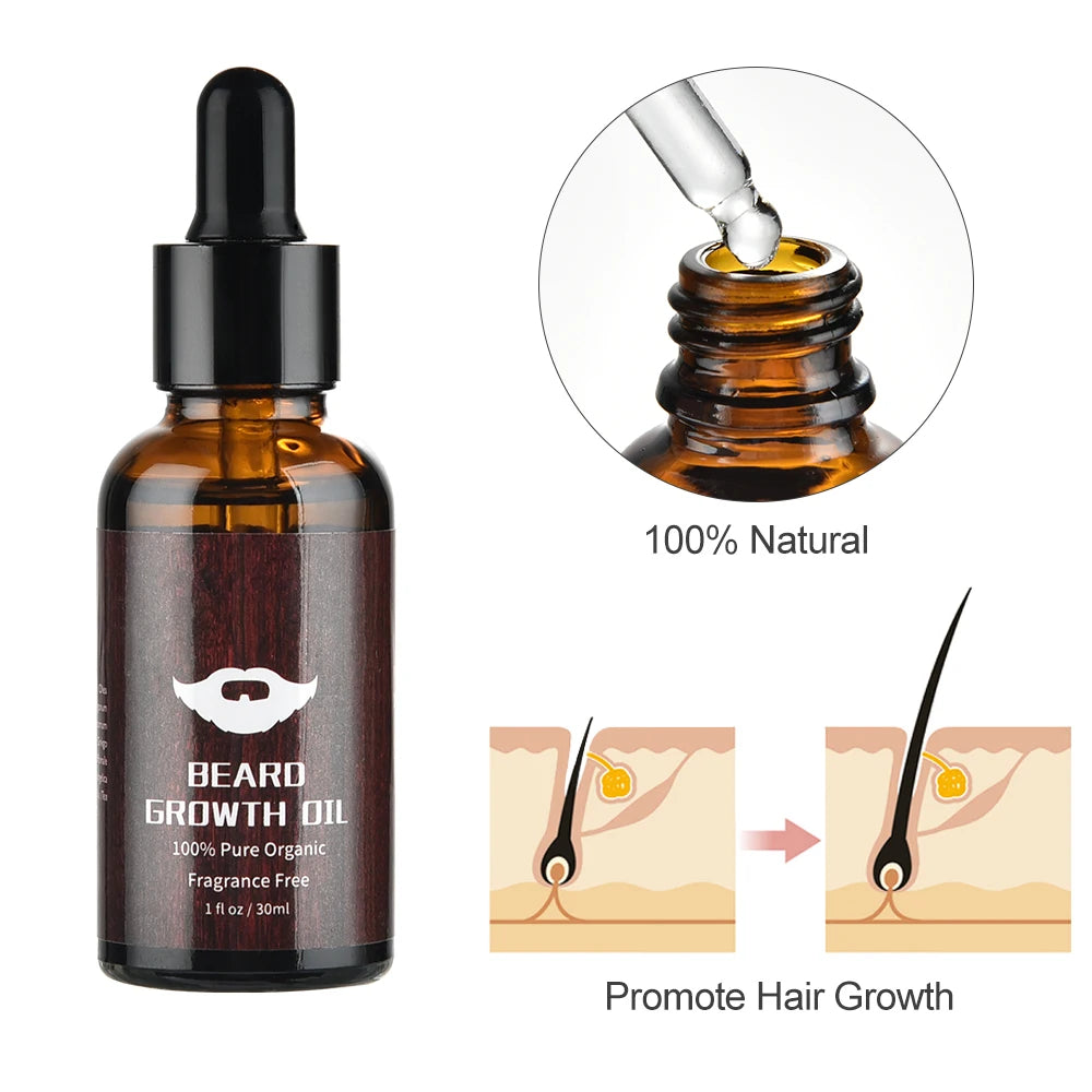 Beard Oil and Balm Growth Kit