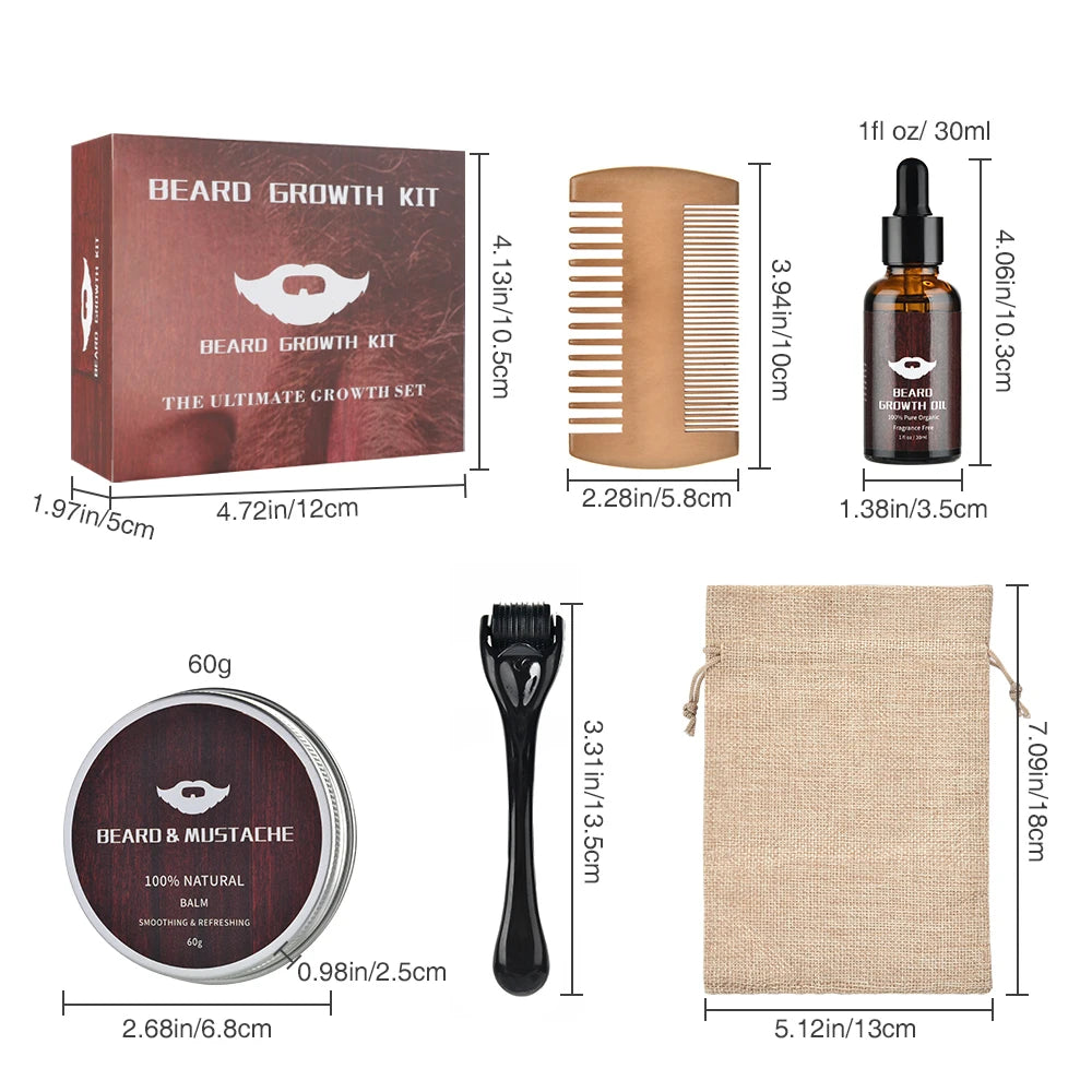 Beard Oil and Balm Growth Kit